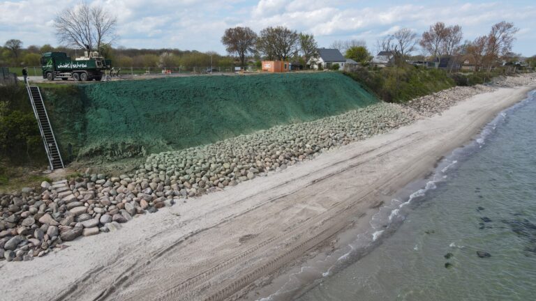Coastal protection and revegetation of dike systems
