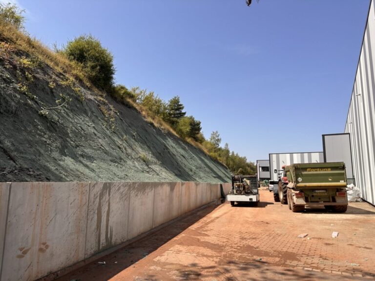 Revegetation of an industrial site